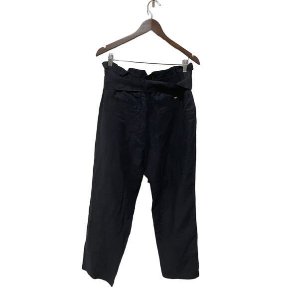 Scotch & Soda DAISY HIGH RISE STRAIGHT LEG PAPERBAG TROUSERS Size large - Picture 7 of 8